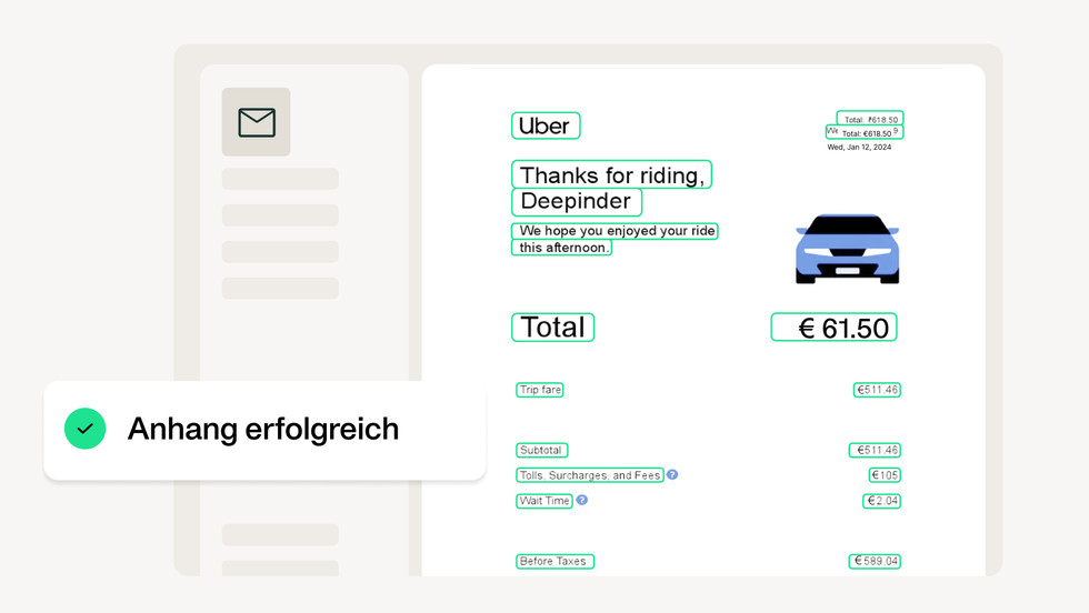 Das intelligente Quittungspostfach von Payhawk scannt jetzt die gesamte E-Mail und stellt sicher, dass keine Quittungen oder Rechnungen übersehen werden